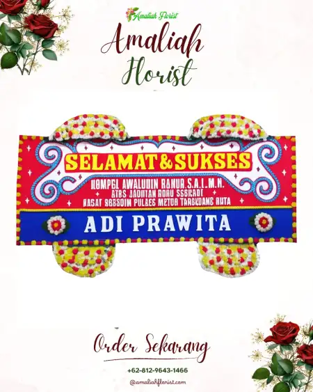 Papan Bunga Ucapan Selamat Trawas